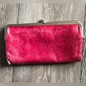 HOBO Raspberry Pink Leather Clutch